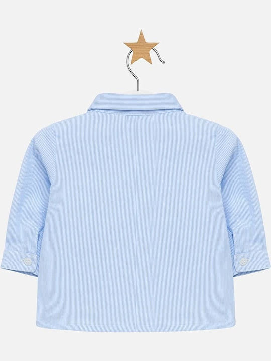 Mayoral Kids Striped Shirt Light Blue