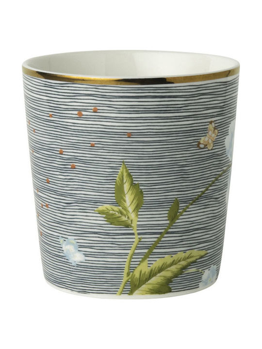 Laura Ashley Heritage Κούπα από Πορσελάνη Midnight Pinstripe Mint 320ml