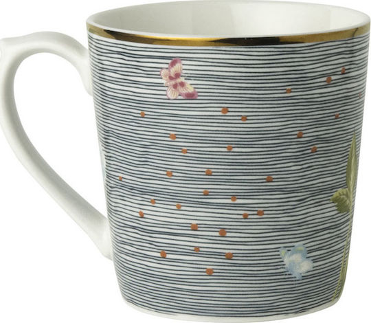 Laura Ashley Heritage Mug from Porcelain Midnight Pinstripe Mint 320ml