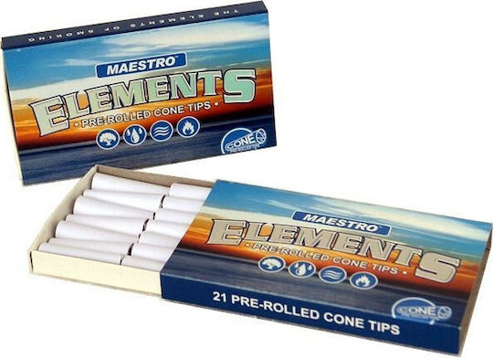 Elements Τζιβάνες Cone Λευκό 20 x 21τμχ