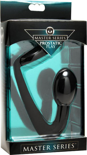 XR Master Series Prostatic Play Explorer Cock Ring Schwanz Silikon mit Analplug Schwarz