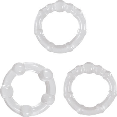 Ns Novelties Renegade Intensity Ringe Δαχτυλίδια Στύσης Διάφανα 3 Stück NSN-1116-11
