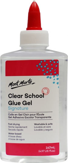 Mont Marte Glue Gel Washable Clear School Large Size for Crafts 147ml No Solvents 0515024 MACR0015