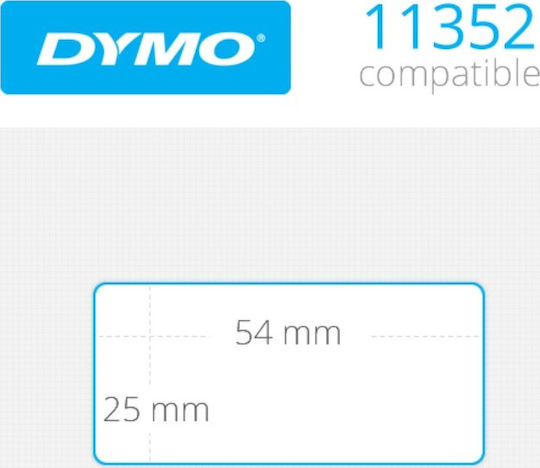 550 Autocolante Autoadezive pe Rolă pentru Imprimantă de Etichete 54x25mm 1buc