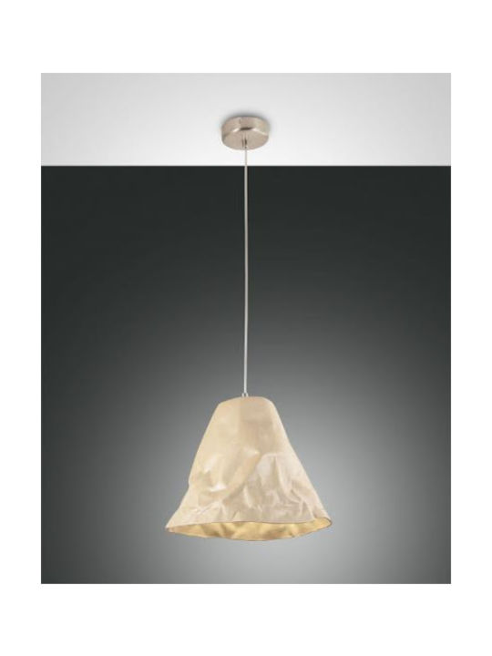 Fabas Luce Crumple Hängelampe Weiß mit Fassung E27 30x240x200cm.