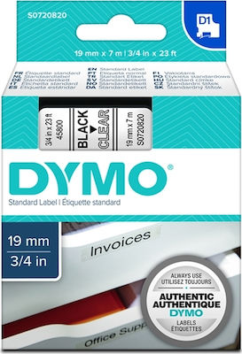 Dymo 45800 Ταινία Ετικετογράφου 7m x 19mm σε Διάφανο Χρώμα