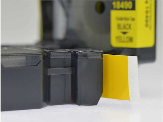 Dymo 18433 Label Maker Tape 5.5m x 19mm in Yellow Colour Compatible with Dymo D1 Dymo Rhino/IND