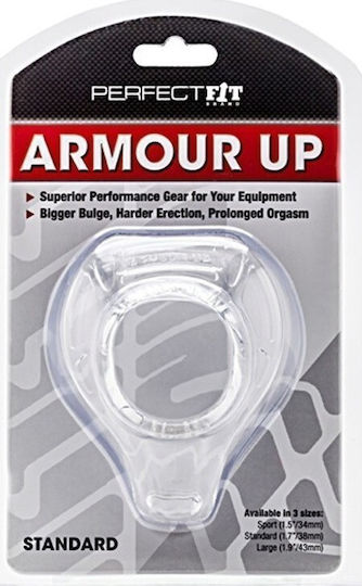 Perfect Fit Brand Cock Armour Standard Siize Cock Ring Schwanz Transparent
