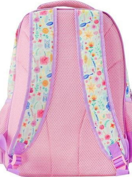 Diakakis Tangled School Bag Backpack Elementary, Elementary in Pink color