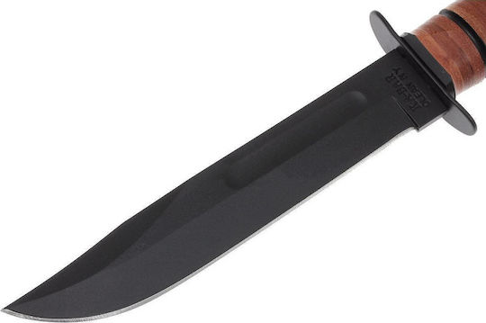 Ka-Bar Full-size USMC Straight Edge Μαχαίρι Πορτοκαλί σε Δερμάτινη Θήκη
