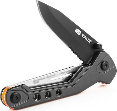 True Utility Trueblade Pocket Knife Black with Blade made of Stainless Steel in Sheath