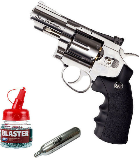 Asg Αερο Pistole CO2 Dan Wesson 2.5" Revolver Nickel