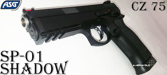 Asg Pistol cu Aer CO2 CZ 75 SP-01 Shadow (Full Metal/Blowback) Recul 4.5mm