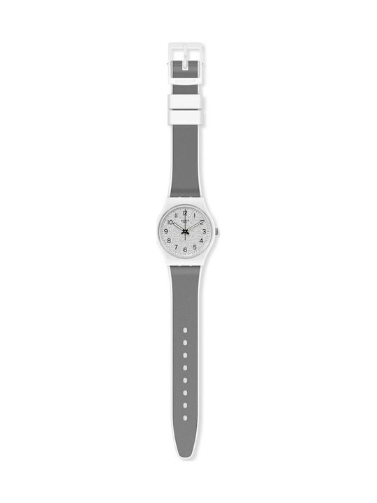 Swatch Icy Gum Watch with Gray Rubber Strap