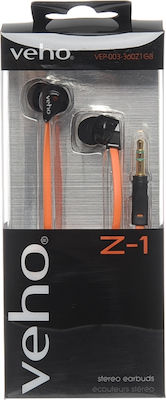 Veho In Ear Earphones Z-1 Orange