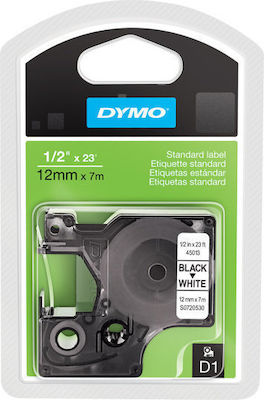 Dymo 45013 Ταινία Ετικετογράφου 7m x 12mm σε Λευκό Χρώμα