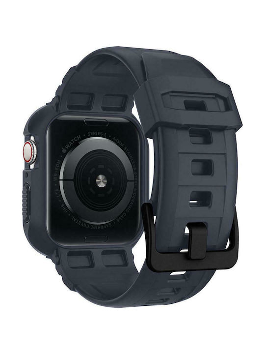 Spigen Rugged Armor Pro Silicone Case Charcoal Gray for Apple Watch 44mm