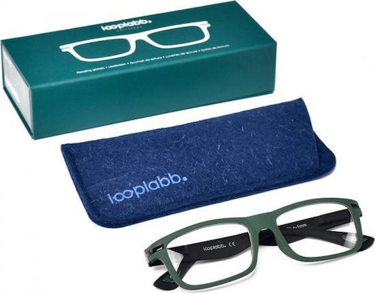 Looplabb Empress LL07C Reading Glasses +3.00 in Green color