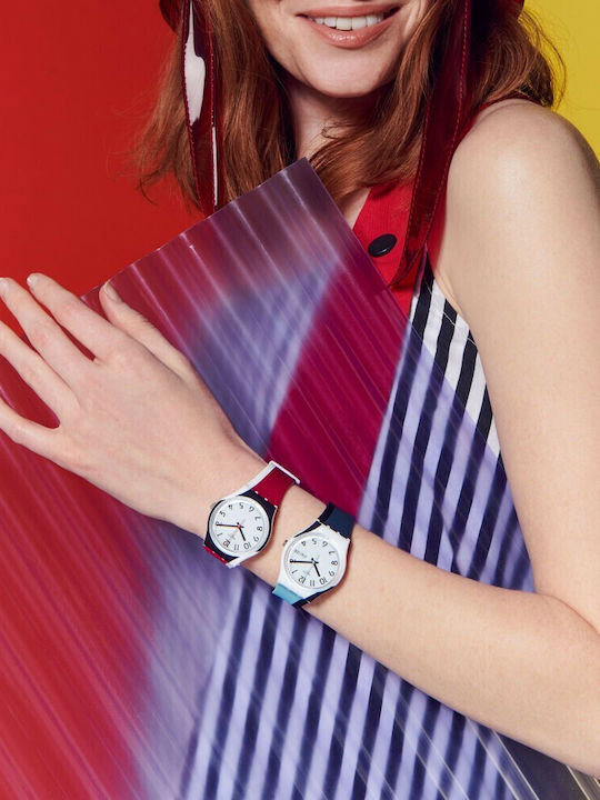 Swatch Redtwist Uhr mit Batteriewerk Swatch Redtwist Uhr mit Batteriewerk