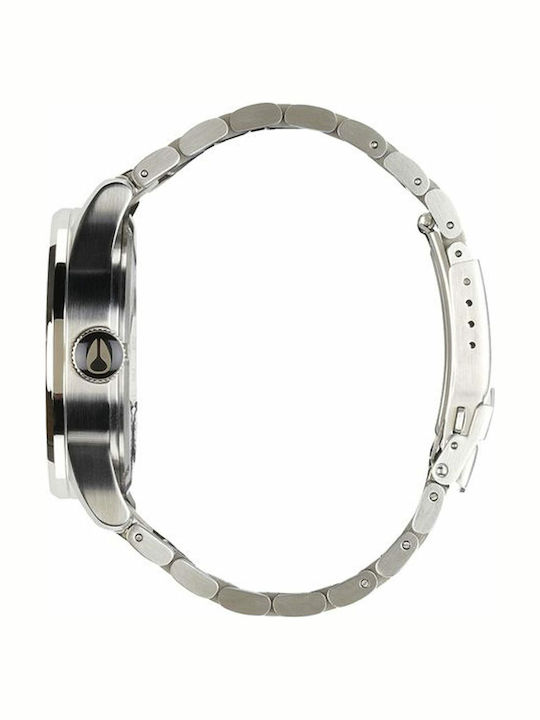 Nixon Men's Watch 42mm Battery with Silver Metal Bracelet