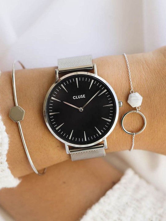 Cluse Women's Watch with Silver Metal Bracelet