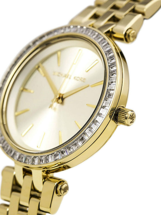 Michael Kors Darci Γυναικείο Ρολόι 33mm Μπαταρίας με Χρυσό Μεταλλικό Μπρασελέ