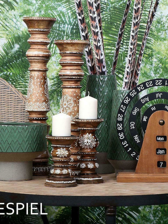 Espiel Bol Decorativ Din Ceramică Verde 11x11x11cm Espiel Bol Decorativ Din Ceramică Verde 11x11x11cm