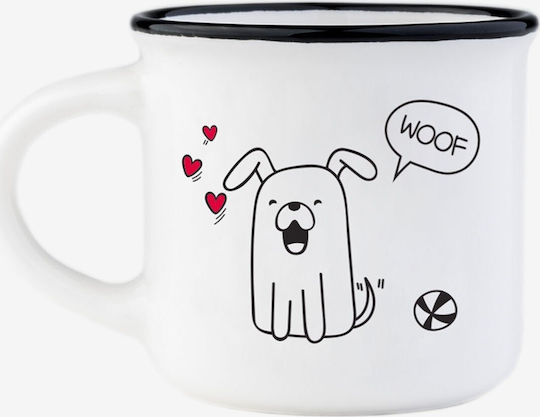 Legami Milano Dog & Cat Κούπα από Πορσελάνη Λευκή 50ml 2τμχ Legami Milano Dog & Cat Κούπα από Πορσελάνη Λευκή 50ml 2τμχ