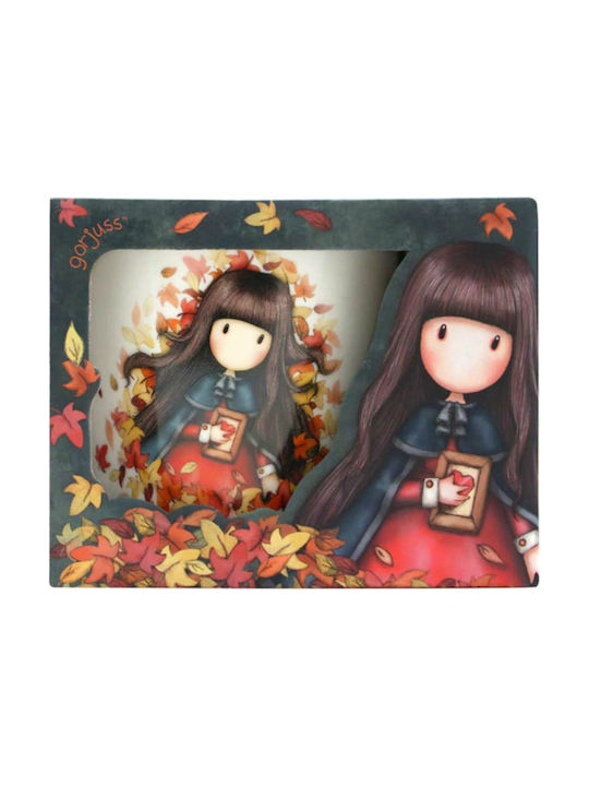 Santoro Gorjuss Autumn Leaves Κούπα Κεραμική Λευκή 330ml 933GJ05