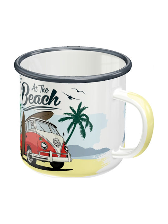 Nostalgic Art VW Bulli - Beach Volkswagen Чаша Емайл Многоцветна