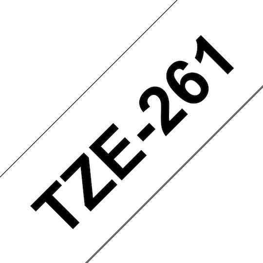 Brother Етикетна Филм 8м x 36мм в Бял Цвят Съвместима с Brother TZe/TZ