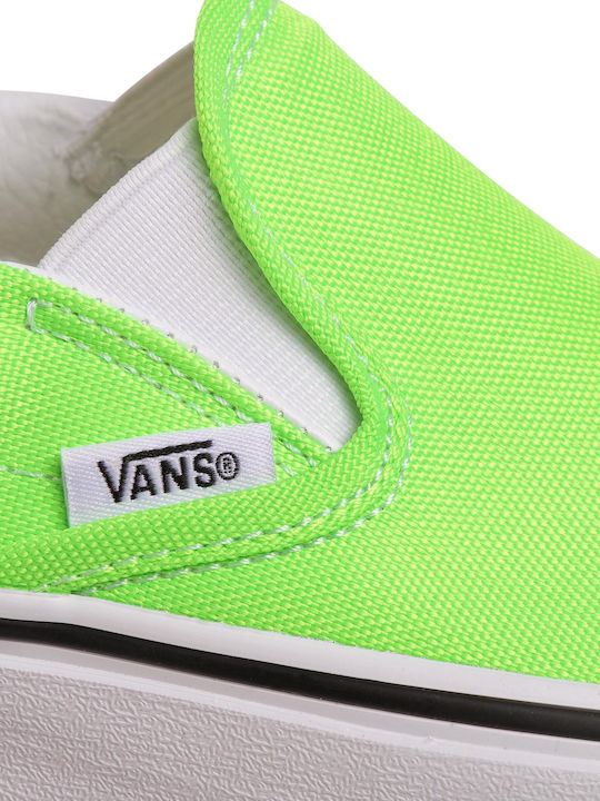 Neon Classic Πάνινα Ανδρικά Slip-On Πράσινα