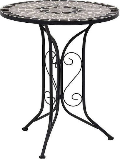 Tisch Café für kleine Außenbereiche Stabil Gray 61x61x71cm