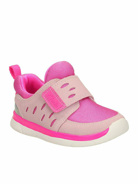 Clarks Kids Sneakers Anatomic Pink