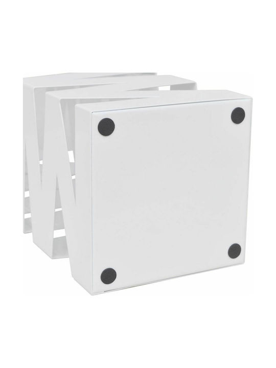 vidaXL White 15.5x15.5x48.5cm