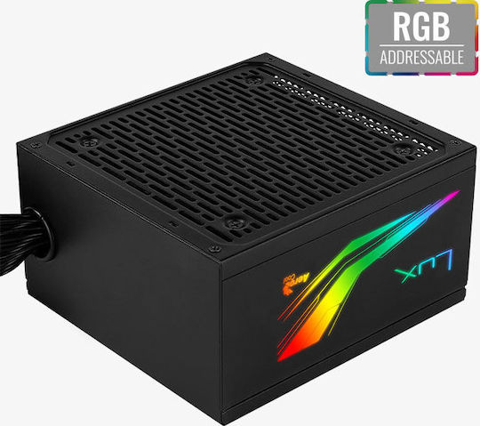 Aerocool LUX RGB 650W Black Computer Power Supply Full Wired 80 Plus Bronze