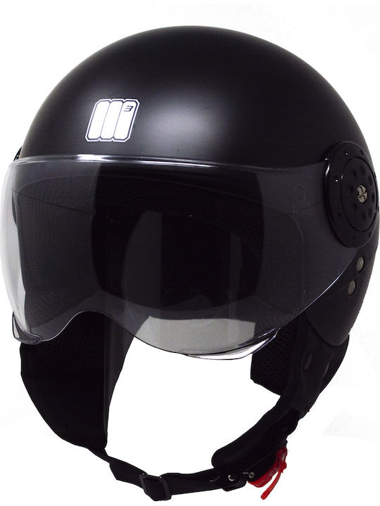 Motocubo Jeko Jet Helmet Black Matt M3H611MB