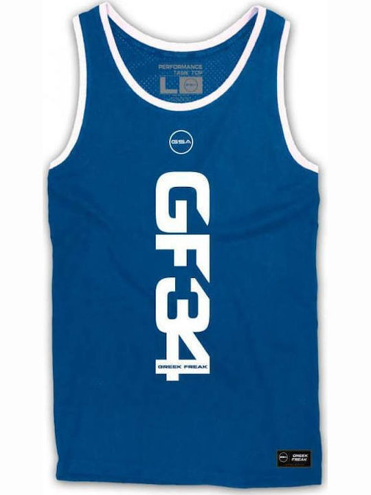 Greek Freak Tank Top Sportliches T-Shirt Blau