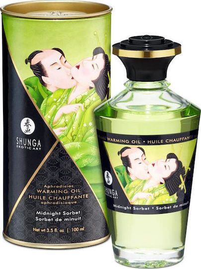 Shunga Aphrodisiac Warming Massage Oil with Scent Midnight Sorbet 100ml