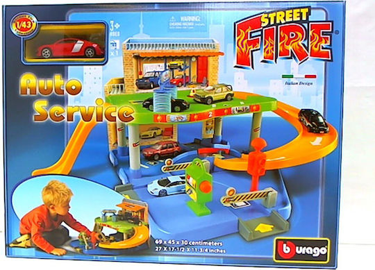 Bburago Street Fire Auto Service Track 1:43 for 3++ Years