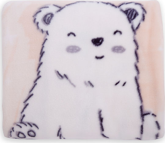 Kikka Boo Baby Blanket Nursery Swaddling Blanket Polar Bear 80x90cm
