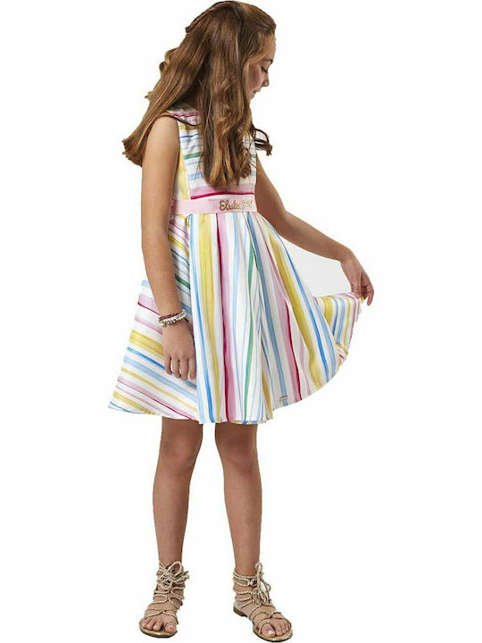 Evita Kids Dress Striped Sleeveless Multicolour