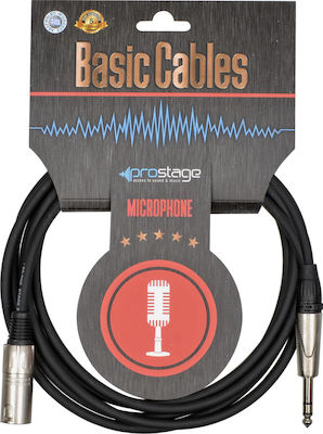 Prostage Cable XLR male - 6.3mm male 3m (BMTS-03)