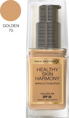 Max Factor Healthy Skin Harmony Miracle Liquid Make Up SPF20 75 Golden 30ml