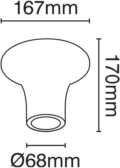 VK Lighting Μονό Σποτ με Ντουί GU10 σε Λευκό Χρώμα