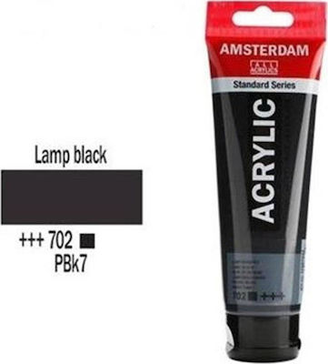 Royal Talens Amsterdam All Acrylics Standard 120ml Lamp Black 702