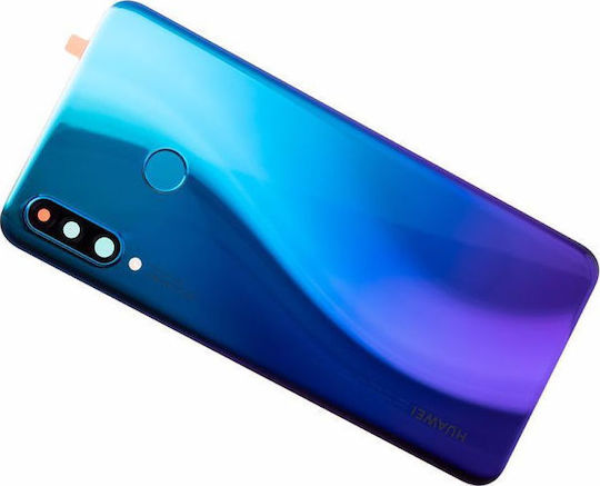 Κапак за замяна на батерията Син Пауново синьо за Huawei P30 Lite