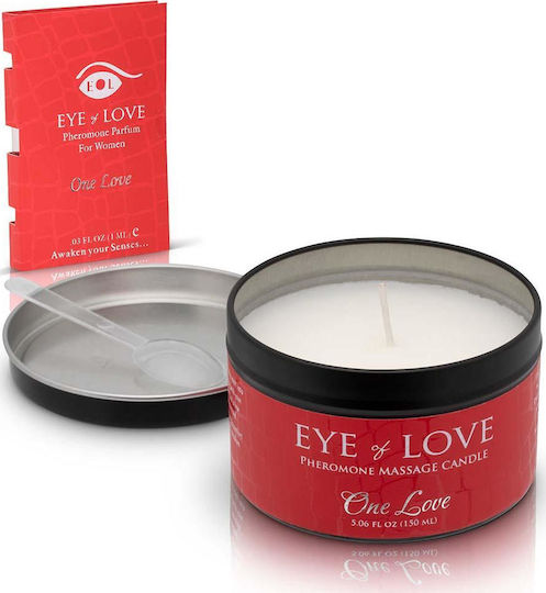 Eye of love One Love Масажна свещ с феромони с аромат Ванила 150мл