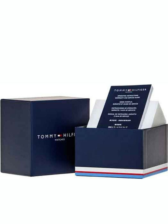 Tommy Hilfiger Daniel Men's Watch 44mm Chronograph Battery with Silver Metal Bracelet