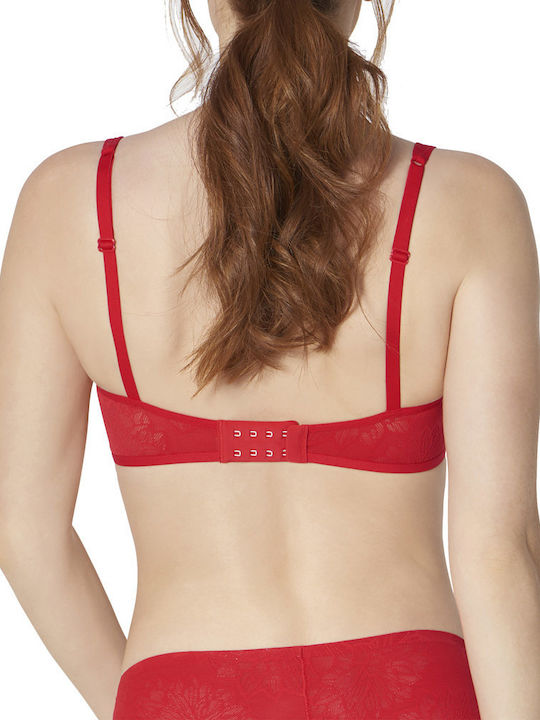 Fit Smart P EX Frauen Sport-BH Rot mit Polsterung